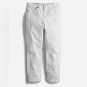 J.Crew Slouchy boyfriend jean in white - NWT